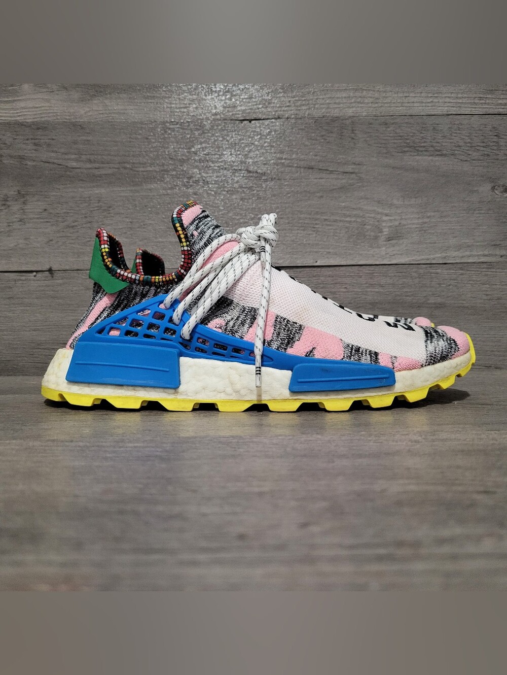 Adidas NMD Hu Pharrell Solar Pack Mother BB9531 Size 10.5